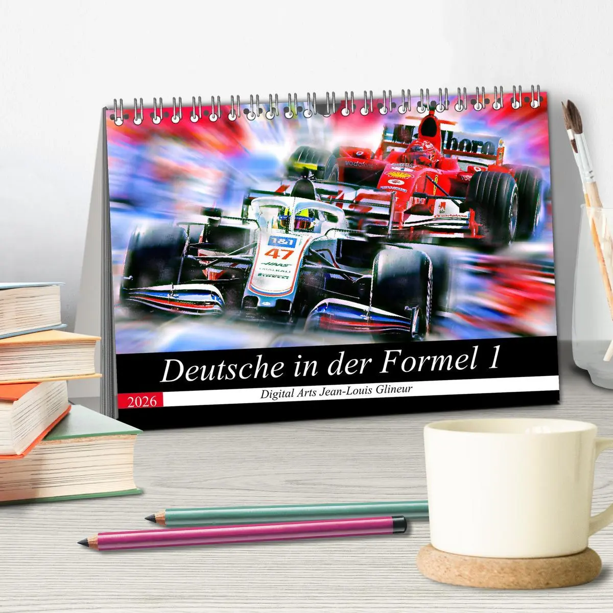 Bild: 9783457798799 | Deutsche in der Formel 1 (Tischkalender 2026 DIN A5 quer), CALVENDO...