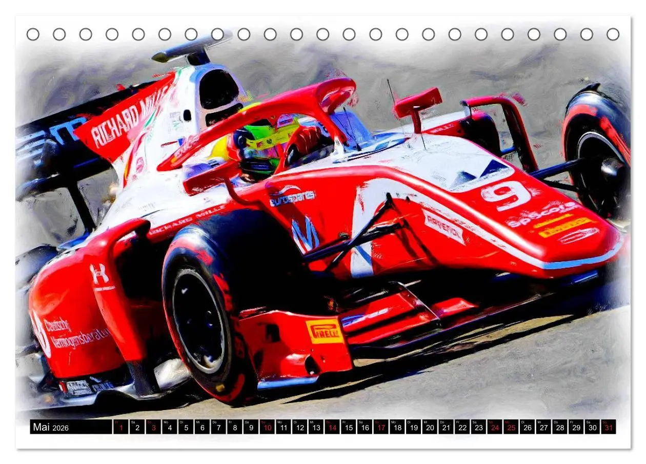 Bild: 9783457798799 | Deutsche in der Formel 1 (Tischkalender 2026 DIN A5 quer), CALVENDO...