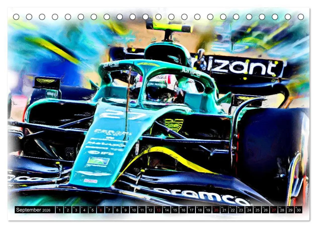 Bild: 9783457798799 | Deutsche in der Formel 1 (Tischkalender 2026 DIN A5 quer), CALVENDO...