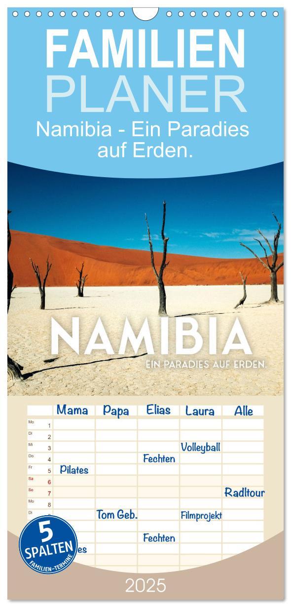 Cover: 9783457098899 | Familienplaner 2025 - Namibia - Ein Paradies auf Erden. mit 5...