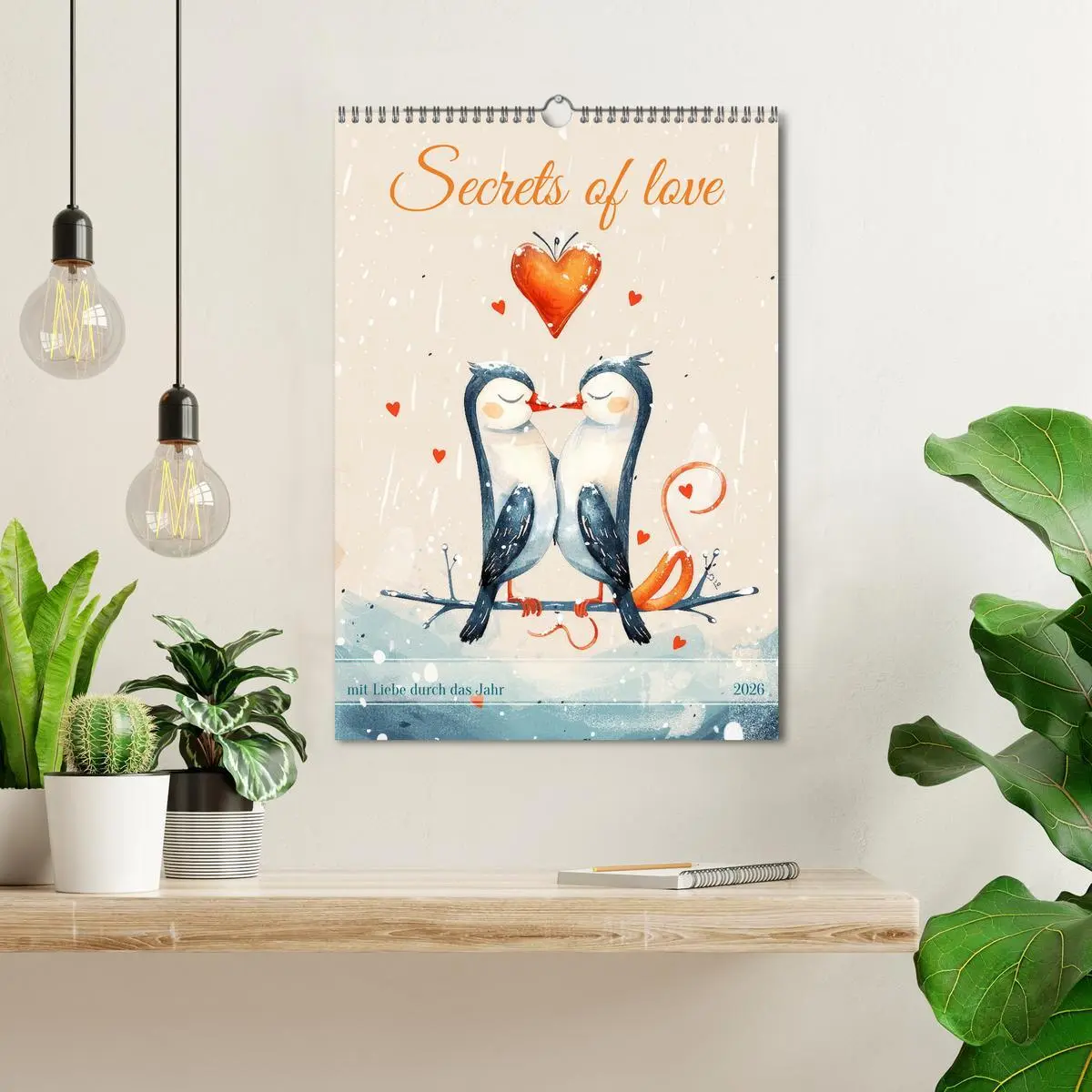 Bild: 9783516258899 | Secrets of love - mit Liebe durch das Jahr (Wandkalender 2026 DIN...