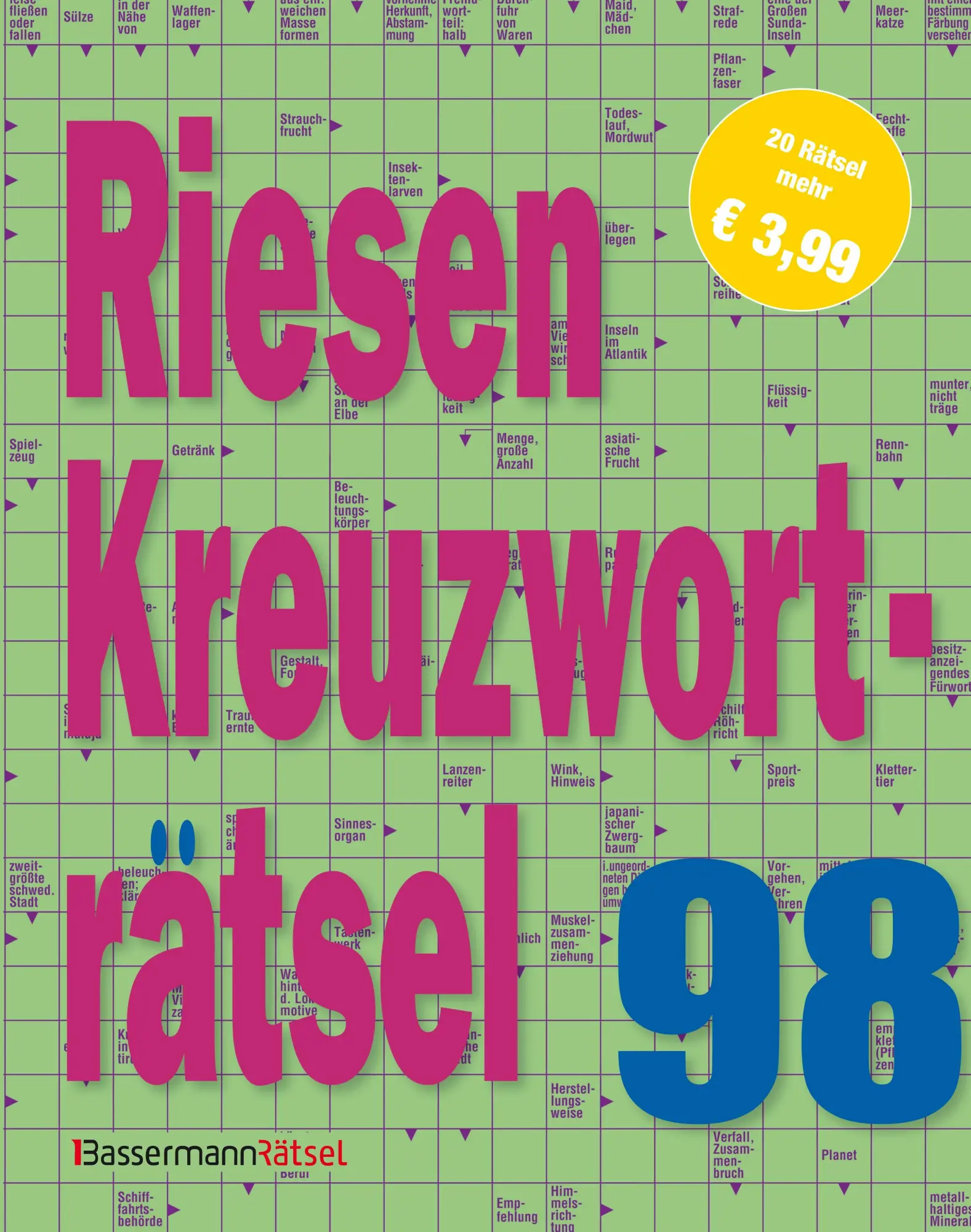Krüger, Eberhard: Riesen-Kreuzworträtsel 98 (5 Exemplare à 3,99 EUR)
