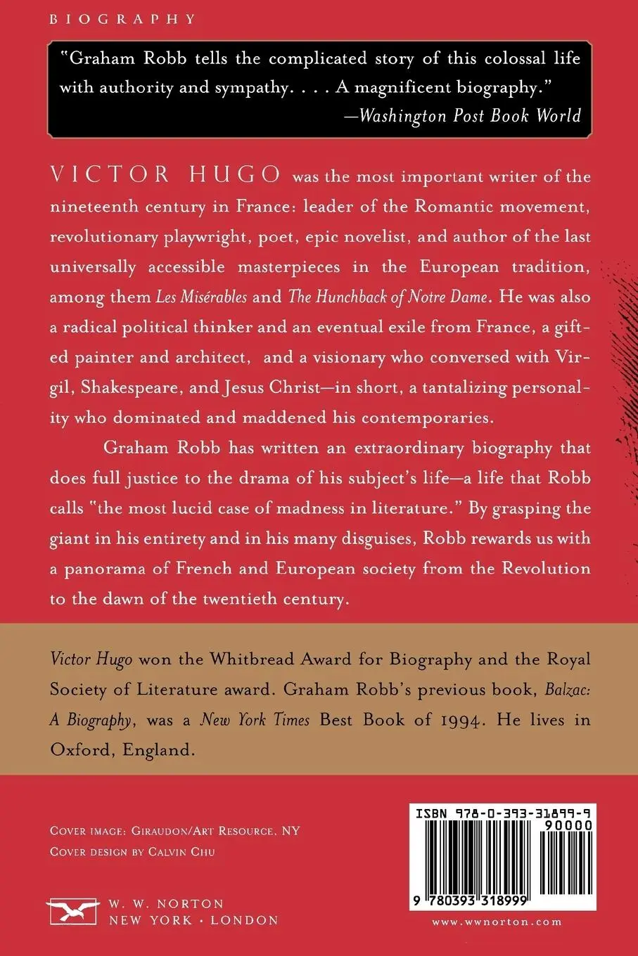 Rückseite: 9780393318999 | Victor Hugo | A Biography | Graham Robb | Taschenbuch | Englisch