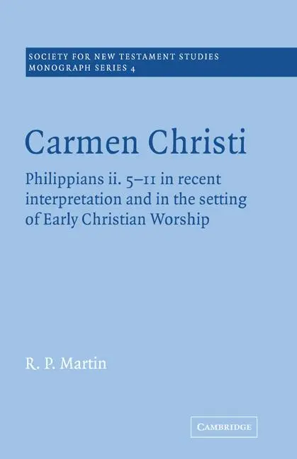 Cover: 9780521018999 | Carmen Christi | James D. Martin (u. a.) | Taschenbuch | Englisch