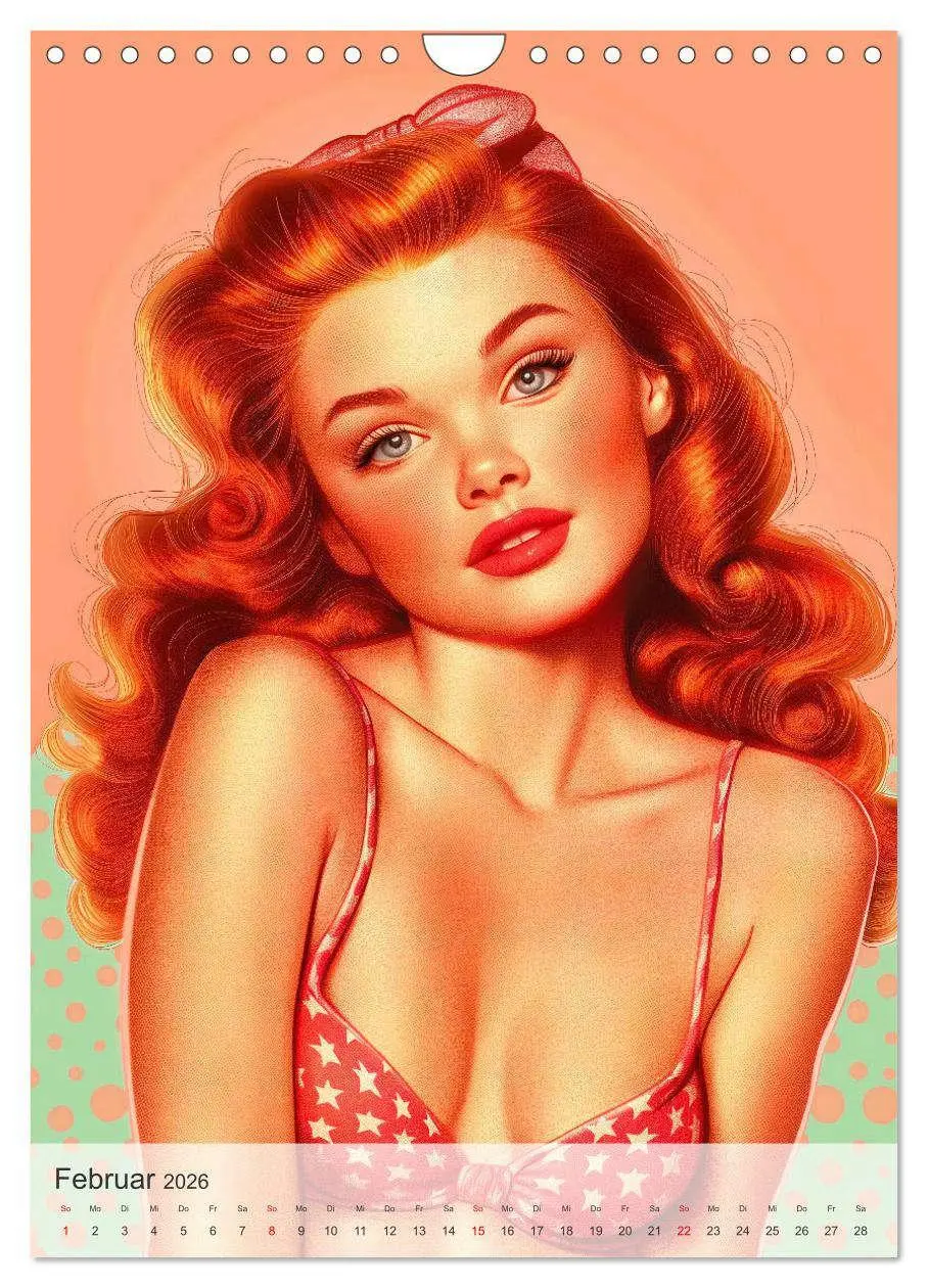 Bild: 9783516248999 | Retro PinUp Girls (Wandkalender 2026 DIN A4 hoch), CALVENDO...