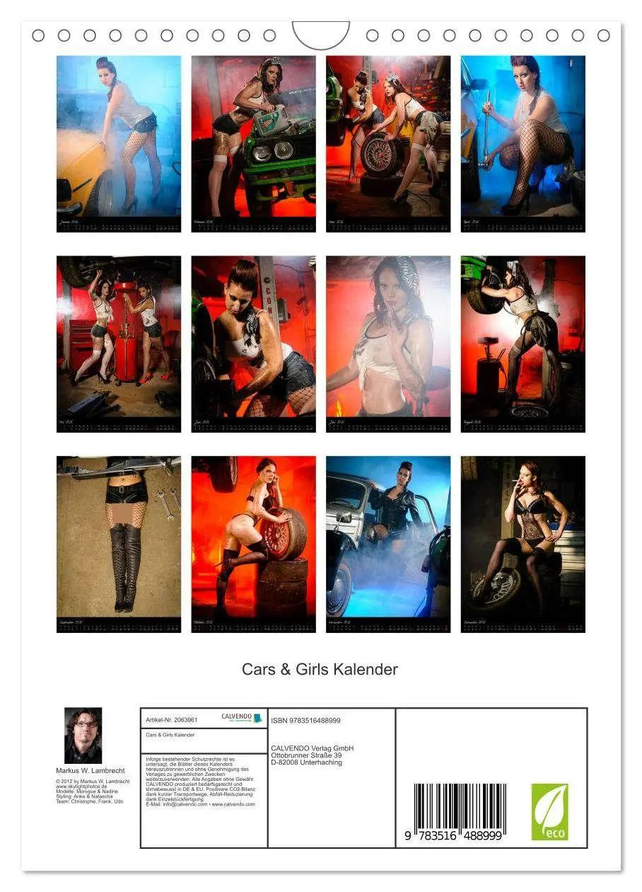 Bild: 9783516488999 | Cars &amp; Girls Kalender (Wandkalender 2026 DIN A4 hoch), CALVENDO...