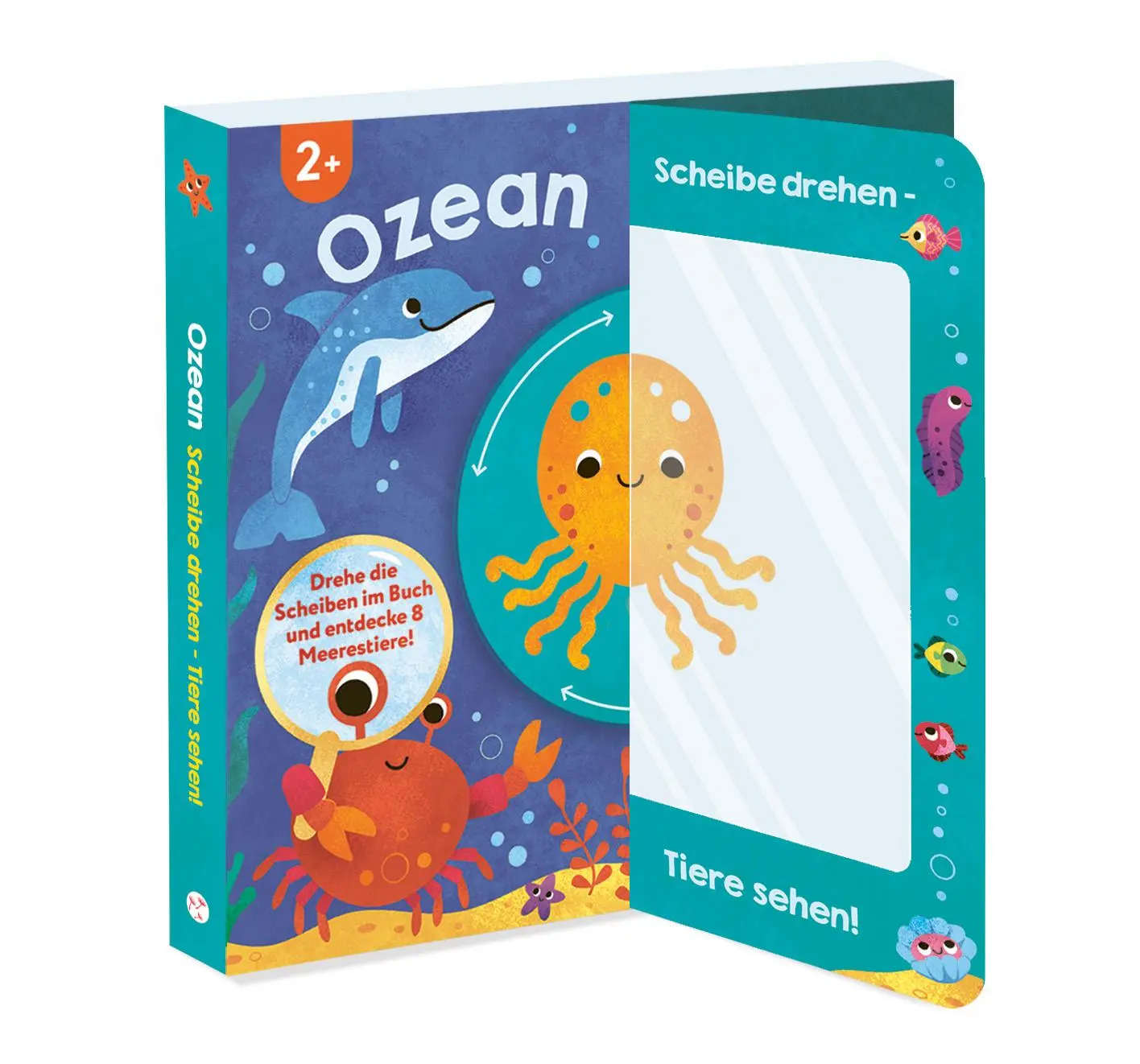 Cover: 9783849949099 | Scheibe drehen - Tiere sehen! Ozean | Lily Holland (u. a.) | Buch