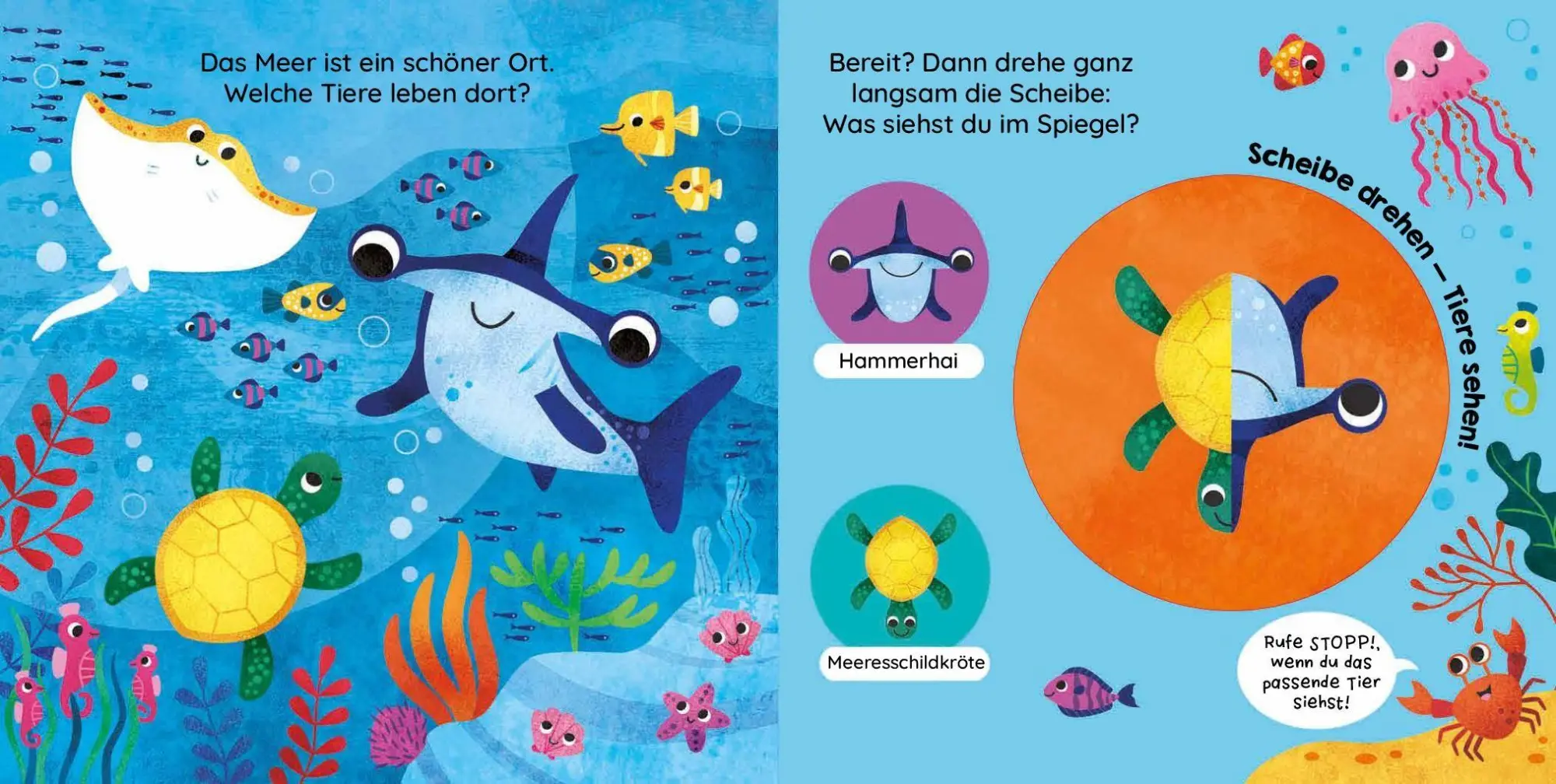 Bild: 9783849949099 | Scheibe drehen - Tiere sehen! Ozean | Lily Holland (u. a.) | Buch