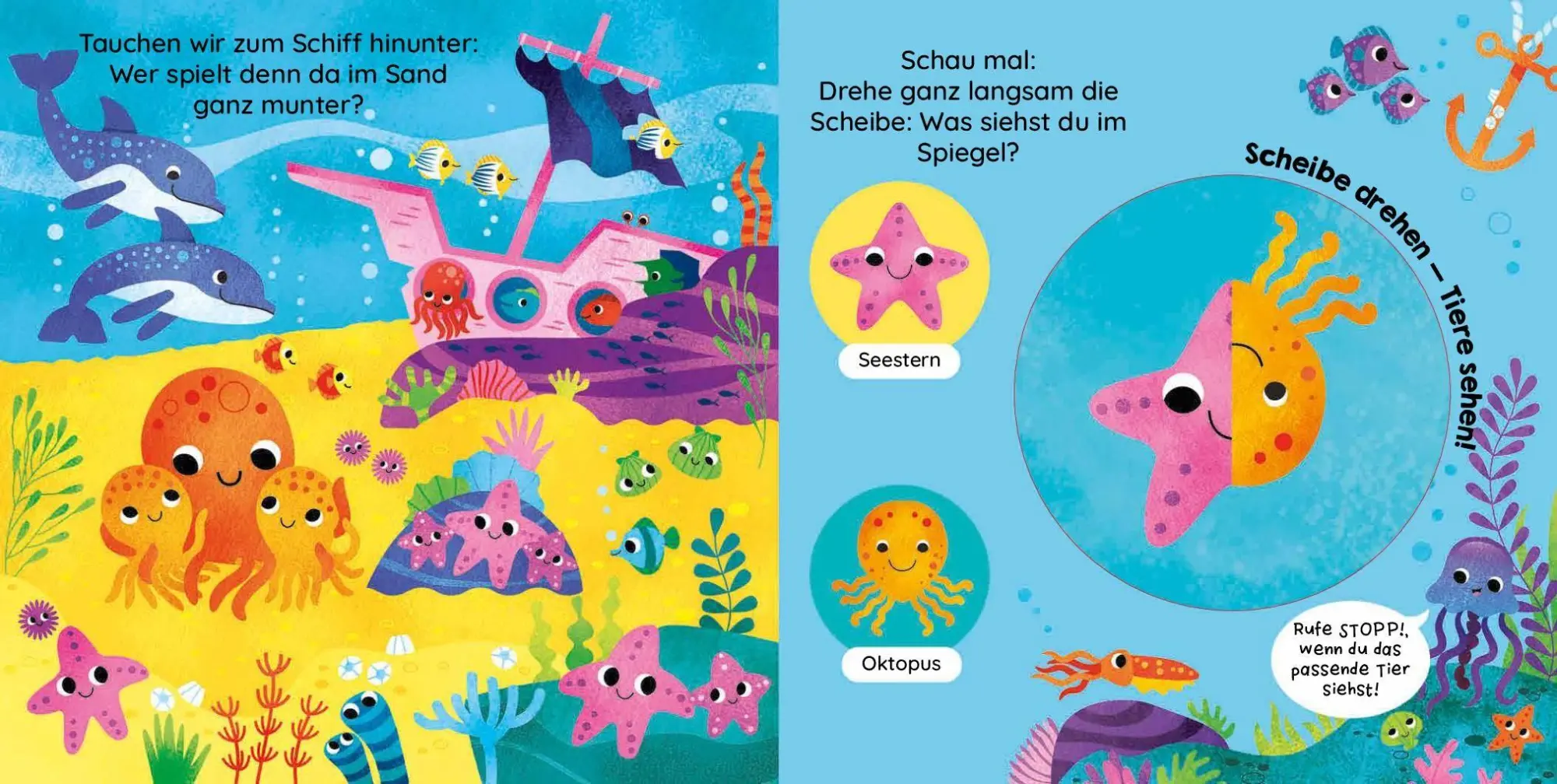 Bild: 9783849949099 | Scheibe drehen - Tiere sehen! Ozean | Lily Holland (u. a.) | Buch