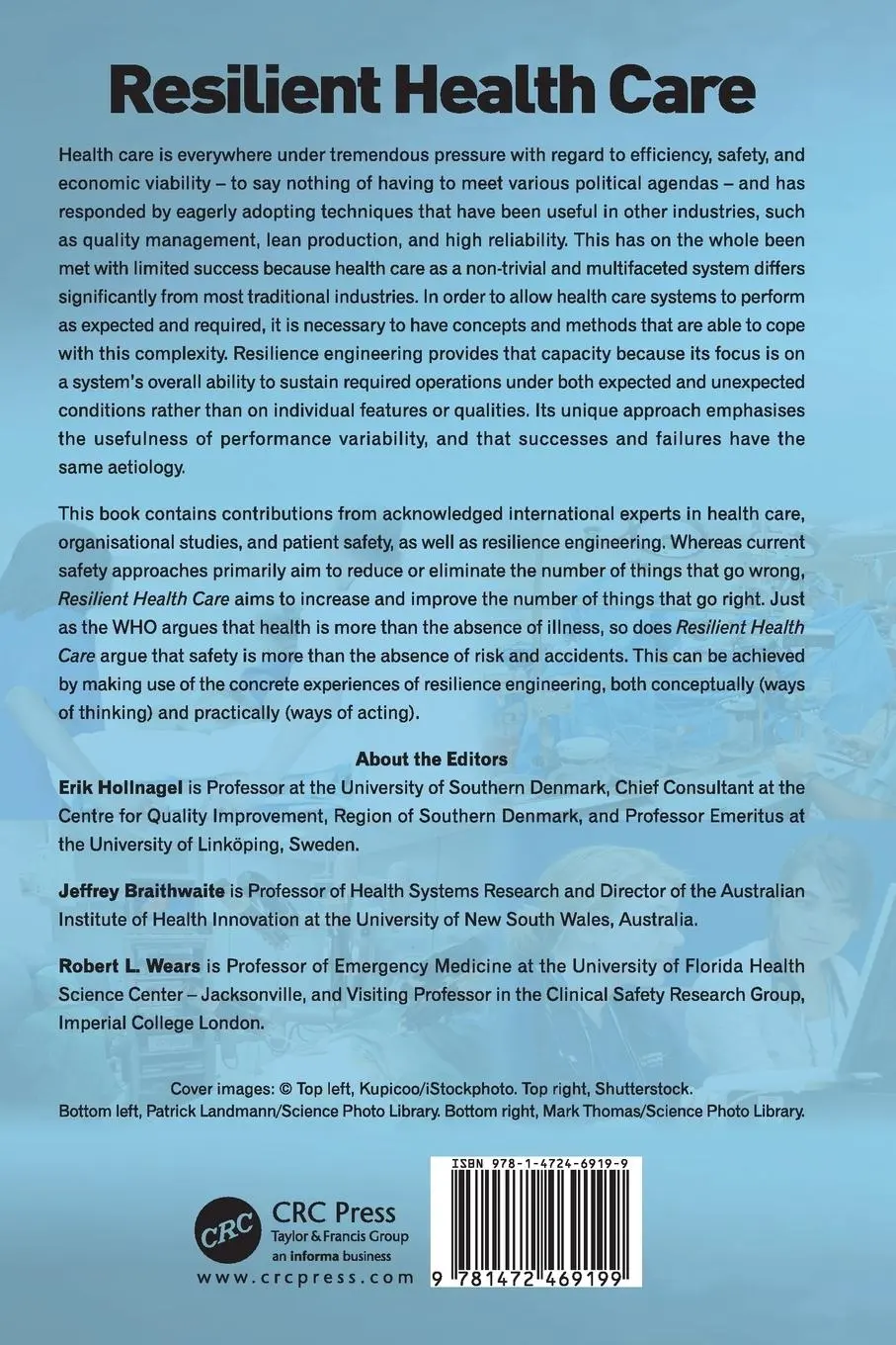 Rückseite: 9781472469199 | Resilient Health Care | Erik Hollnagel (u. a.) | Taschenbuch | 2015