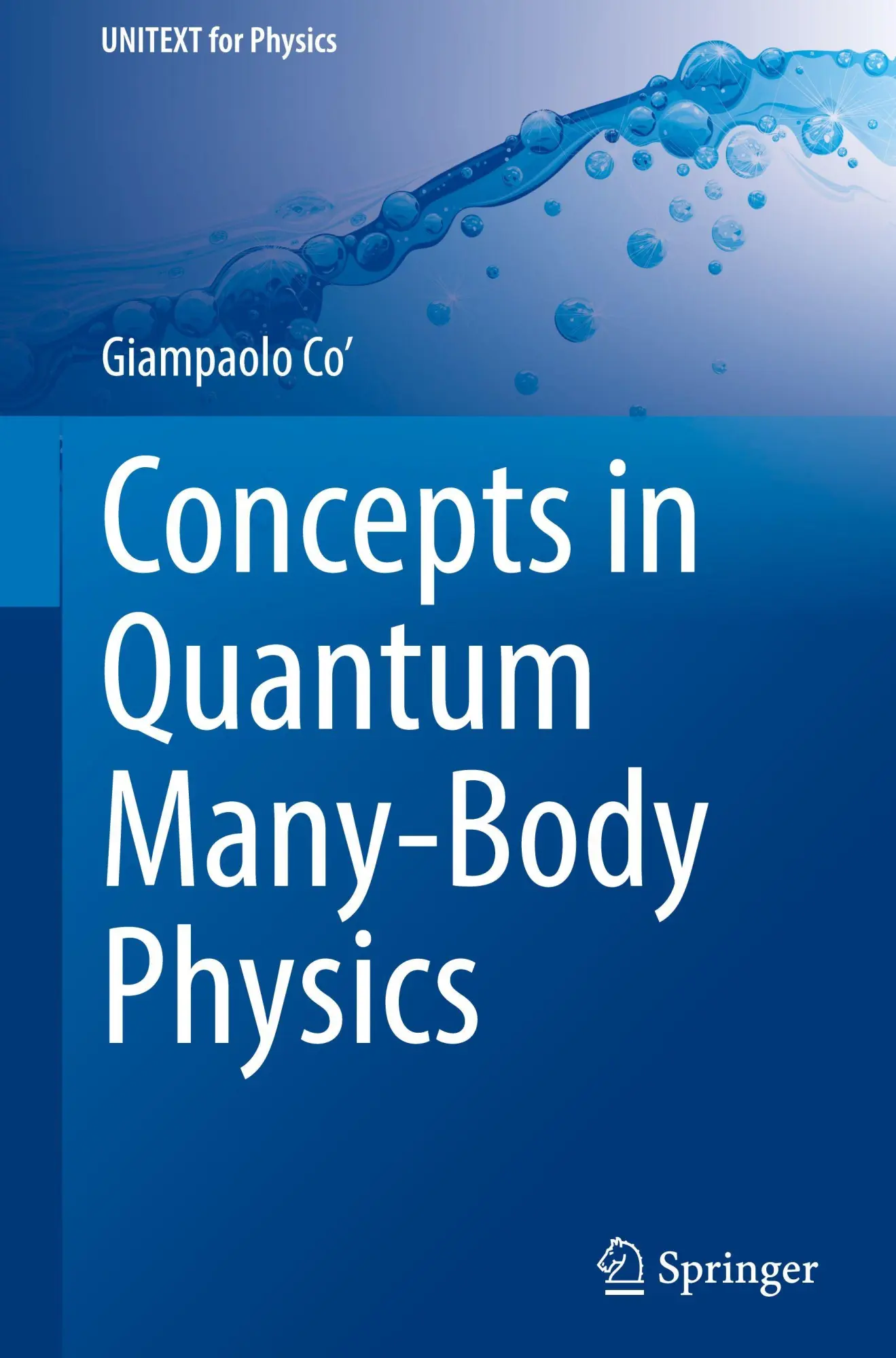 Cover: 9783032089199 | Concepts in Quantum Many-Body Physics | Giampaolo Co' | Buch | xv