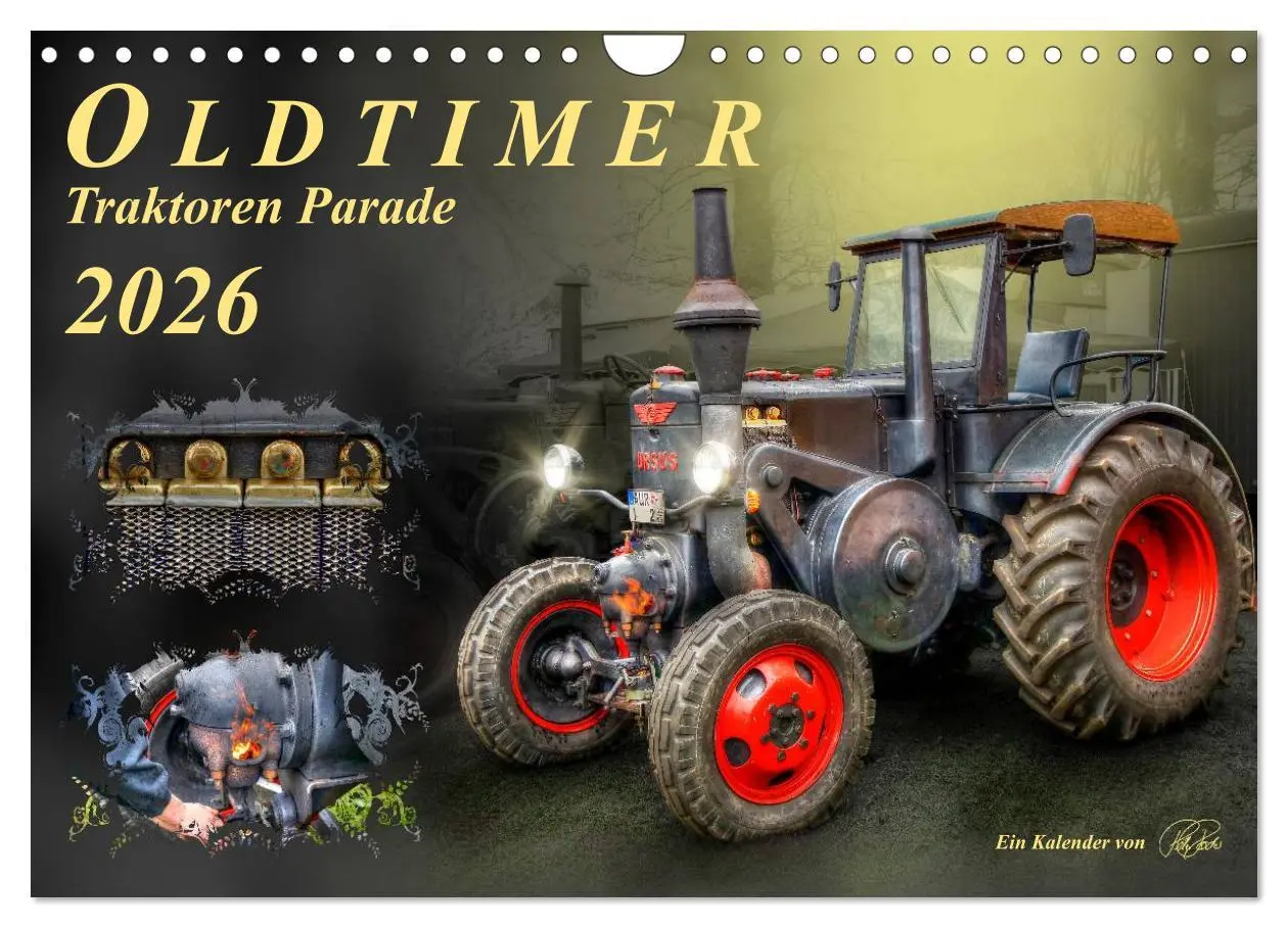 Cover: 9783516059199 | Oldtimer - Traktoren Parade (Wandkalender 2026 DIN A4 quer),...
