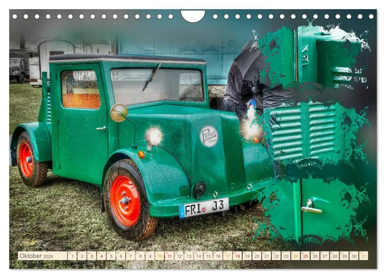 Bild: 9783516059199 | Oldtimer - Traktoren Parade (Wandkalender 2026 DIN A4 quer),...