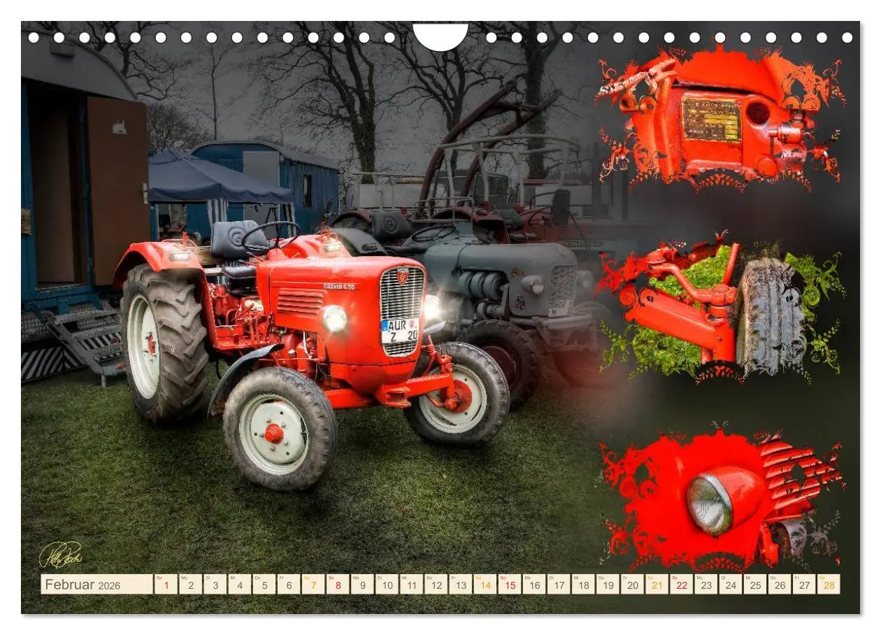 Bild: 9783516059199 | Oldtimer - Traktoren Parade (Wandkalender 2026 DIN A4 quer),...