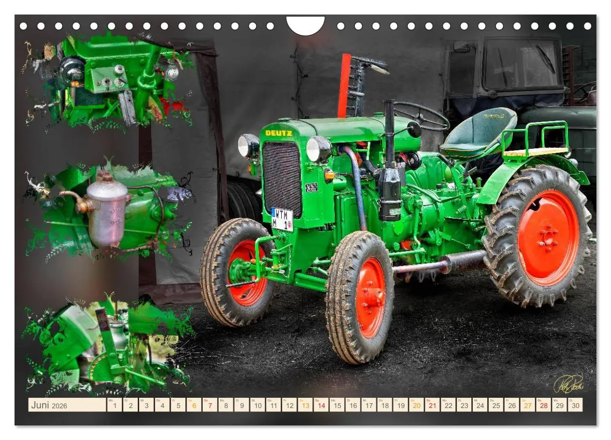 Bild: 9783516059199 | Oldtimer - Traktoren Parade (Wandkalender 2026 DIN A4 quer),...