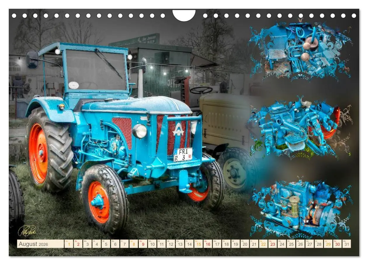 Bild: 9783516059199 | Oldtimer - Traktoren Parade (Wandkalender 2026 DIN A4 quer),...