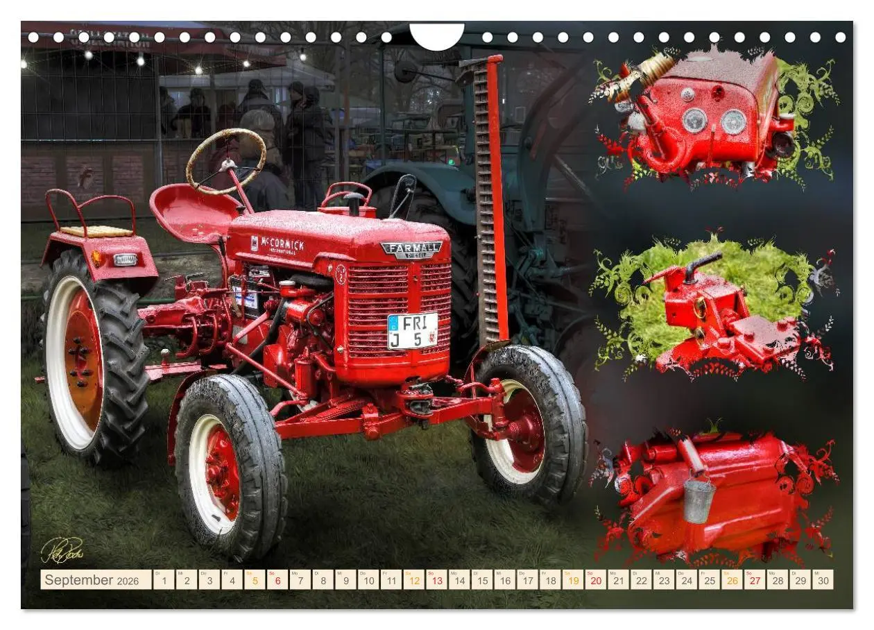 Bild: 9783516059199 | Oldtimer - Traktoren Parade (Wandkalender 2026 DIN A4 quer),...
