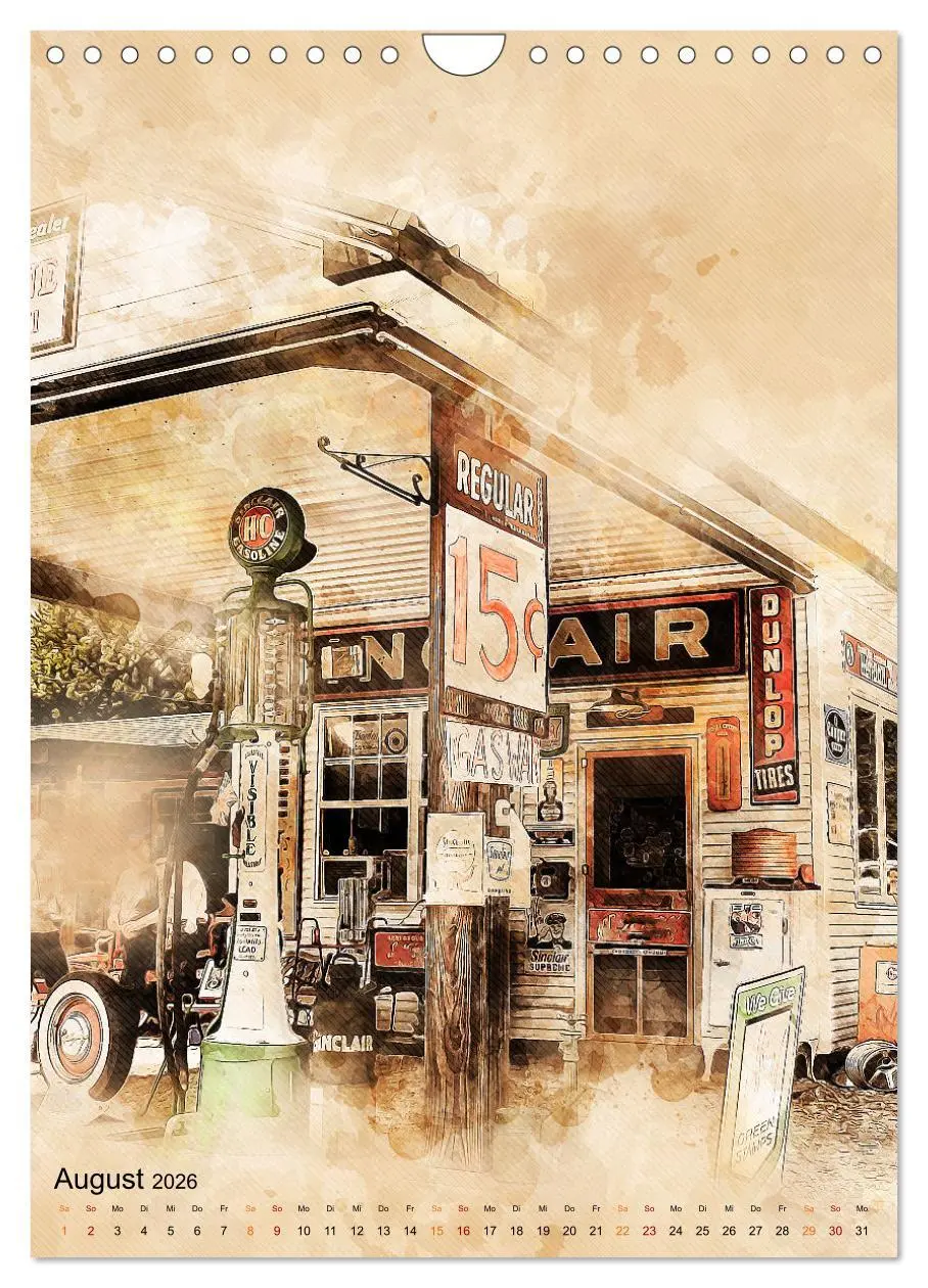 Bild: 9783516369199 | Route 66 - 2451 Meilen (Wandkalender 2026 DIN A4 hoch), CALVENDO...