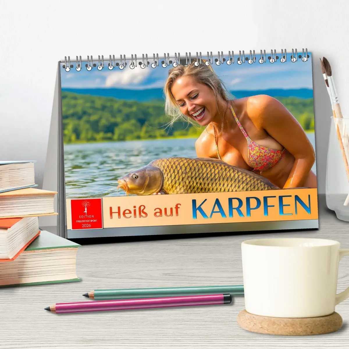 Bild: 9783516509199 | Heiß auf Karpfen (Tischkalender 2026 DIN A5 quer), CALVENDO...
