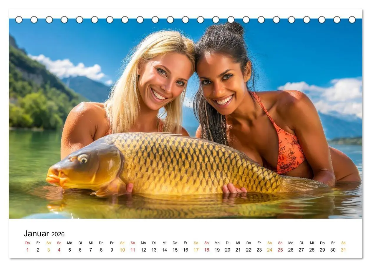 Bild: 9783516509199 | Heiß auf Karpfen (Tischkalender 2026 DIN A5 quer), CALVENDO...
