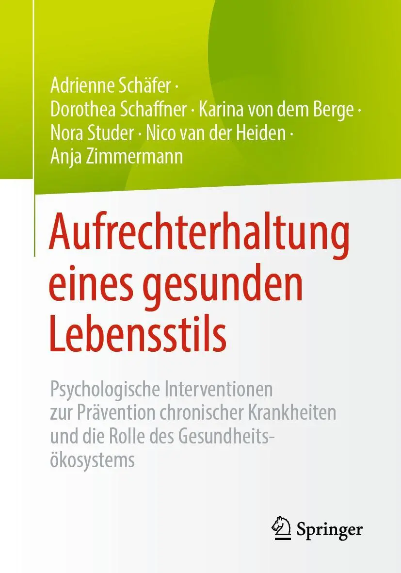 Cover: 9783662659199 | Aufrechterhaltung eines gesunden Lebensstils | Schäfer (u. a.) | Buch