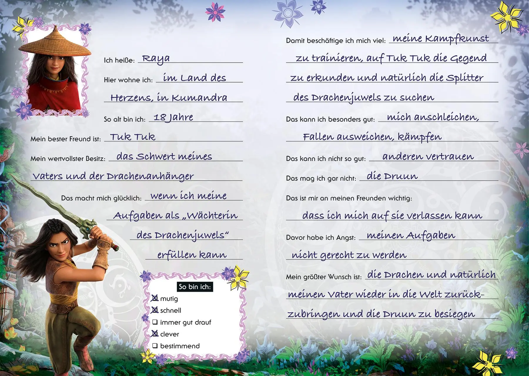 Bild: 9783833239199 | Disney Raya und der letzte Drache: Freundebuch | Freundebuch | Panini