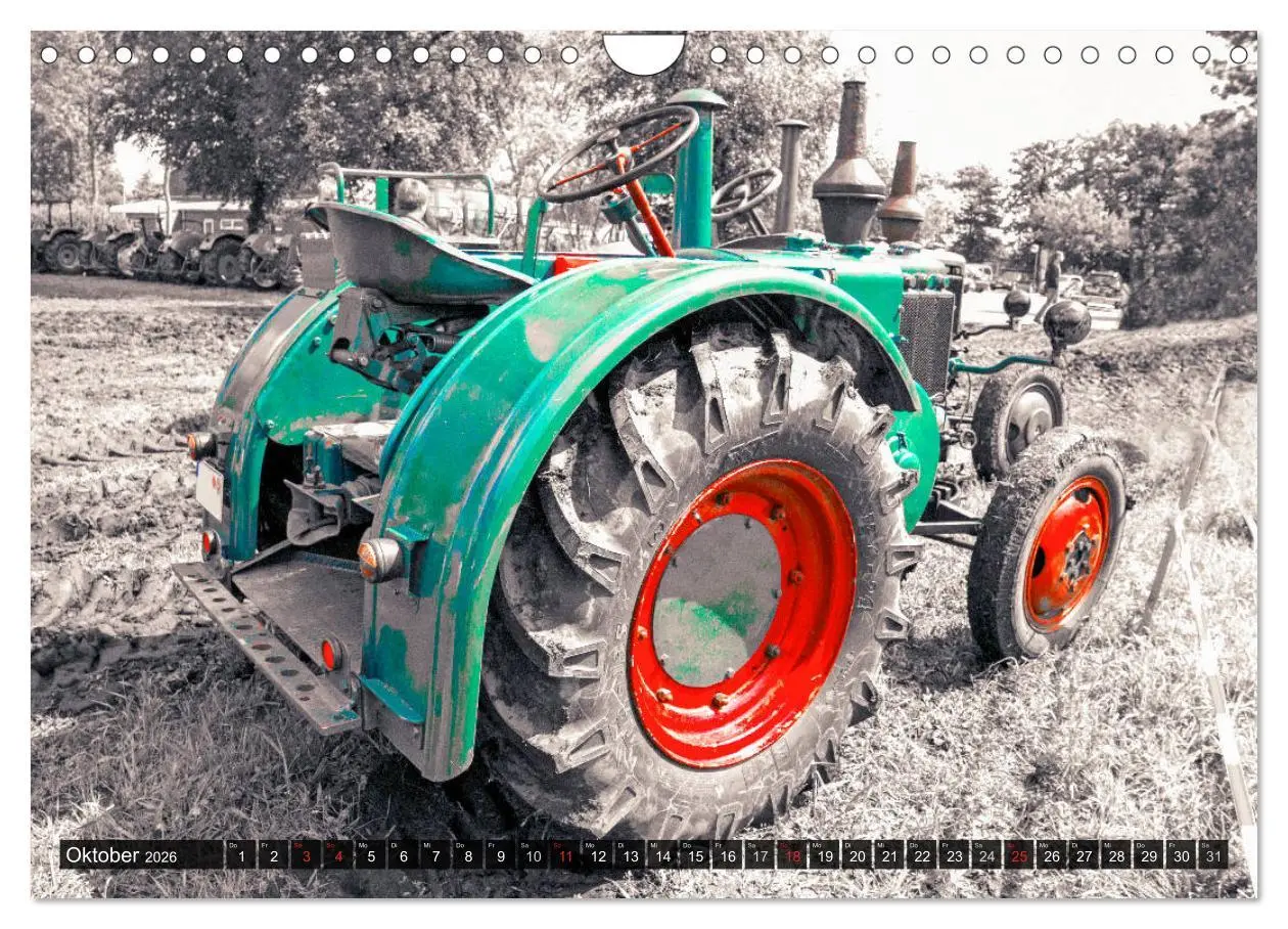 Bild: 9783457889299 | Trecker-Liebhaber (Wandkalender 2026 DIN A4 quer), CALVENDO...