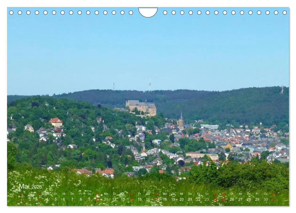 Bild: 9783457959299 | Marburg 2026 (Wandkalender 2026 DIN A4 quer), CALVENDO Monatskalender