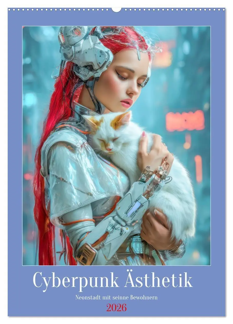 Cover: 9783516669299 | Cyberpunk Ästhetik - Neonstadt mit seinne Bewohnern (Wandkalender...