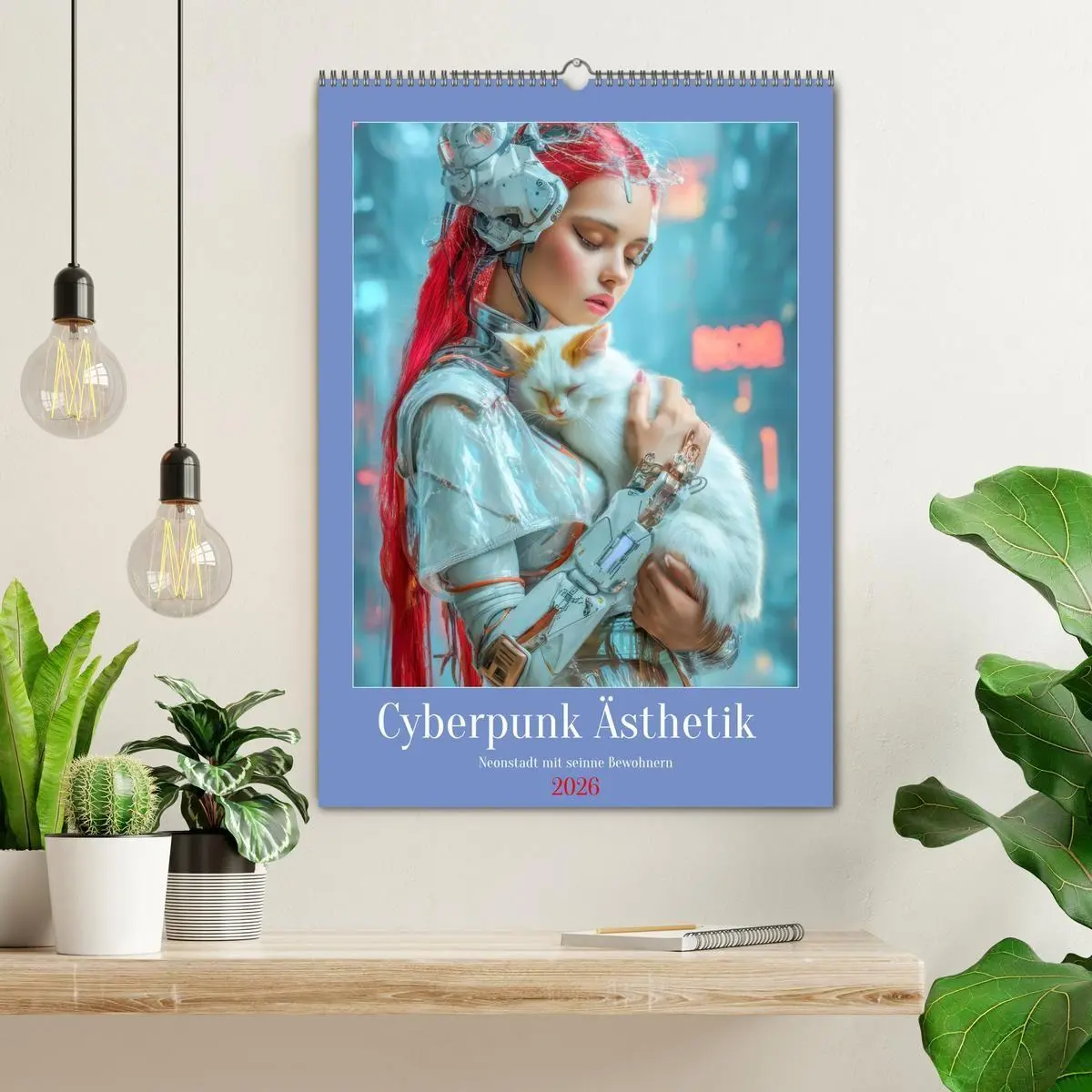 Bild: 9783516669299 | Cyberpunk Ästhetik - Neonstadt mit seinne Bewohnern (Wandkalender...