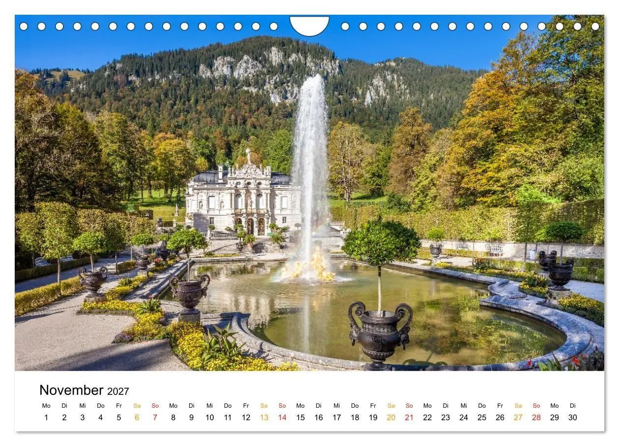 Bild: 9783594409299 | Bayern - Traumhafte Schlösser und Parks (Wandkalender 2027 DIN A4...