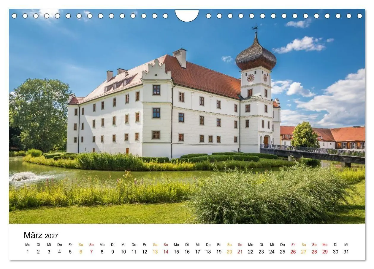 Bild: 9783594409299 | Bayern - Traumhafte Schlösser und Parks (Wandkalender 2027 DIN A4...