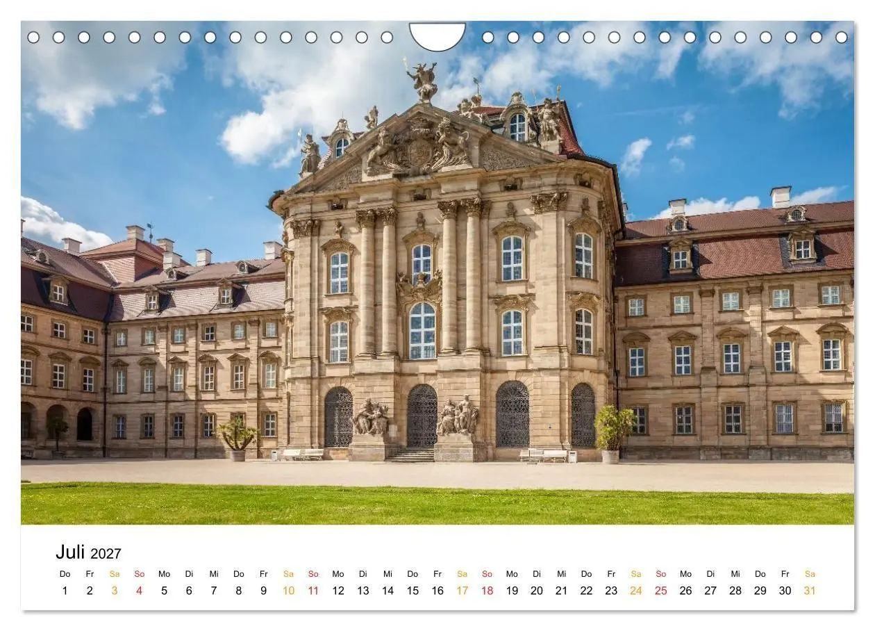 Bild: 9783594409299 | Bayern - Traumhafte Schlösser und Parks (Wandkalender 2027 DIN A4...
