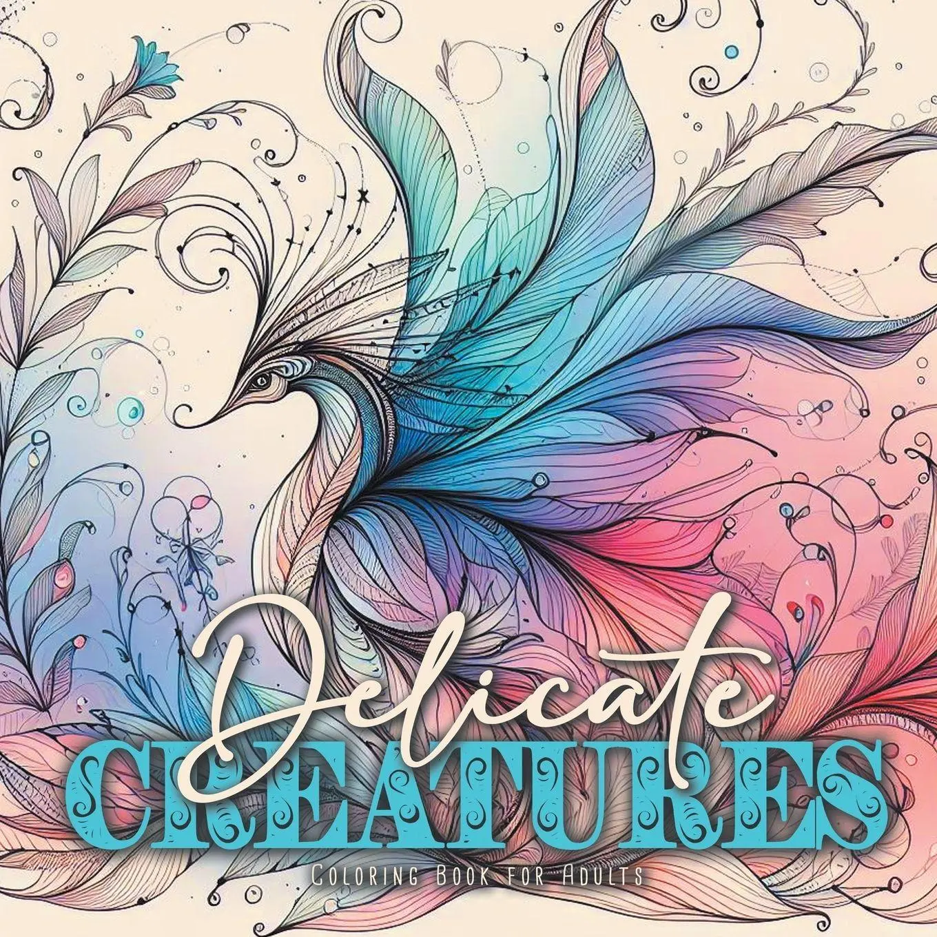 Cover: 9783758469299 | Delicate Creatures Coloring Book for Adults | Monsoon Publishing
