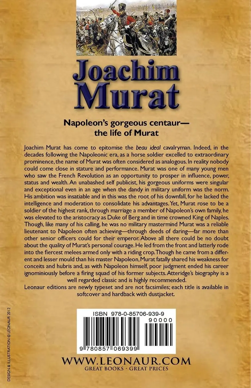 Rückseite: 9780857069399 | Joachim Murat | Napoleon's Great Commander of Cavalry | Atteridge