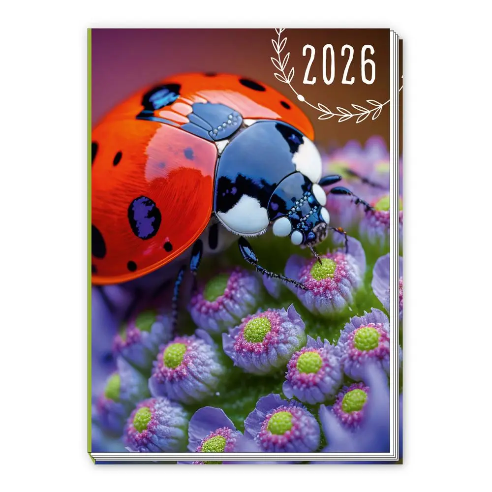 Cover: 4251901509499 | Trötsch Taschenkalender A7 Marienkäfer 2026 | Mini-Terminkalender | KG