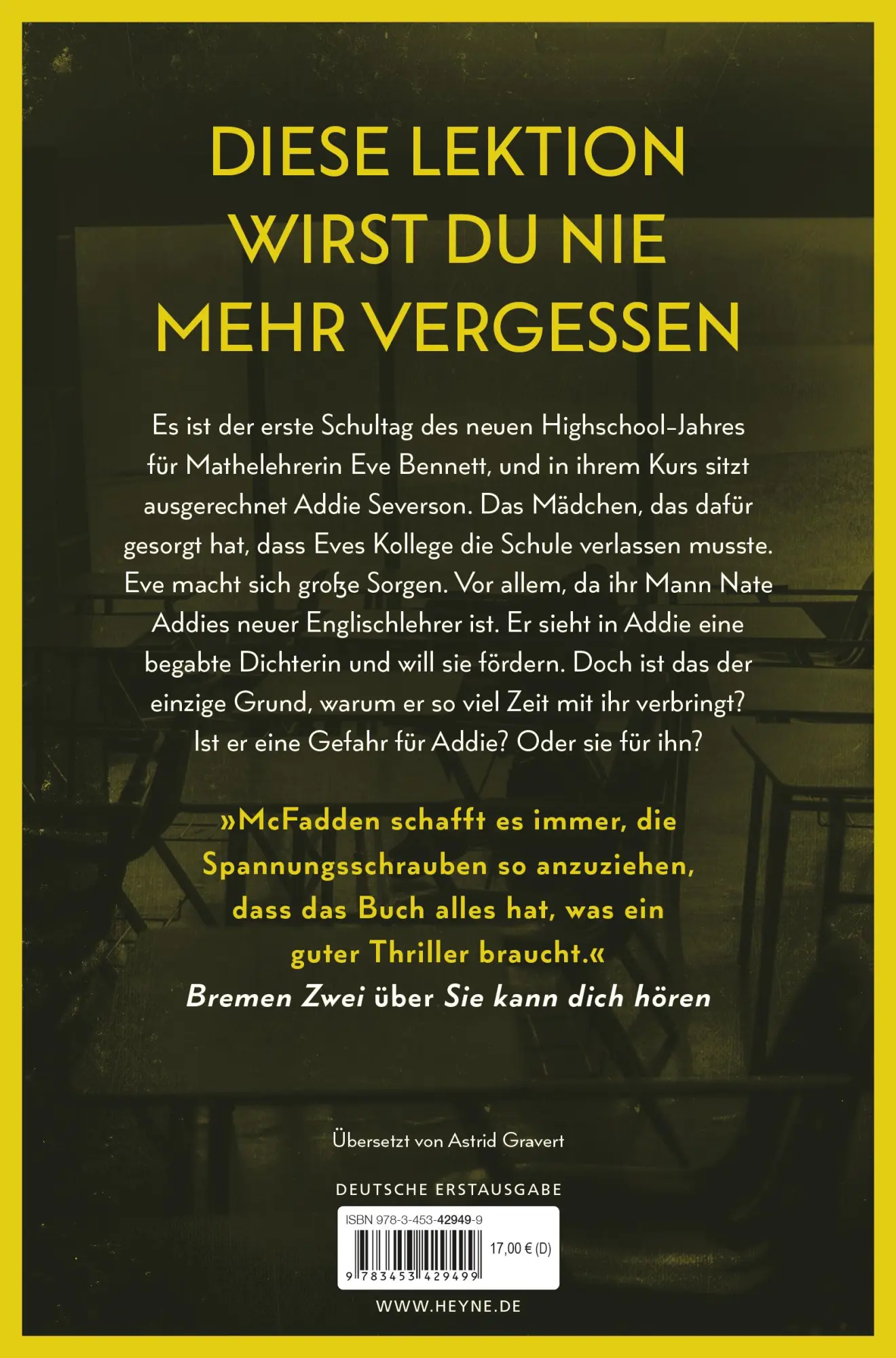 Bild: 9783453429499 | Der Lehrer - Will er dir helfen oder will er deinen Tod? | McFadden
