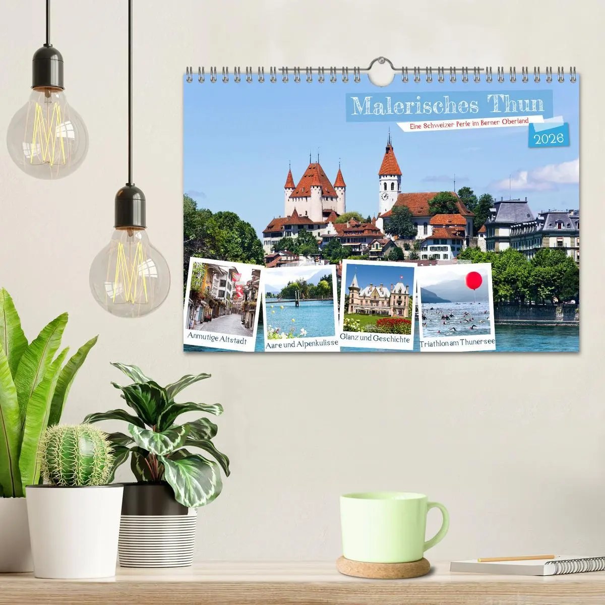 Bild: 9783457319499 | Malerisches Thun (Wandkalender 2026 DIN A4 quer), CALVENDO...