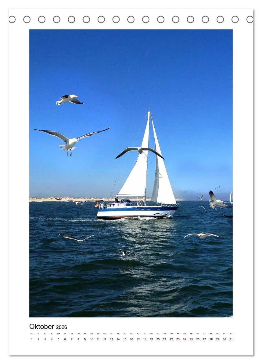 Bild: 9783516339499 | Segeln - auf Kurs (Tischkalender 2026 DIN A5 hoch), CALVENDO...