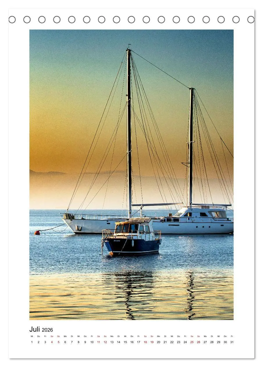 Bild: 9783516339499 | Segeln - auf Kurs (Tischkalender 2026 DIN A5 hoch), CALVENDO...
