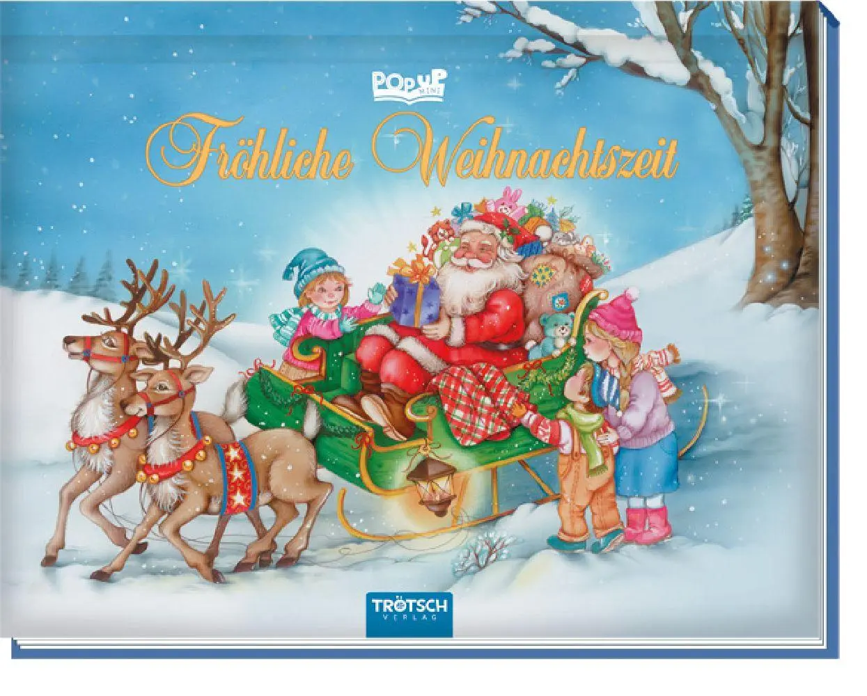 Cover: 9783957749499 | Mini Pop-Up Buch "Fröhliche Weihnachtszeit" | Wattierter Einband