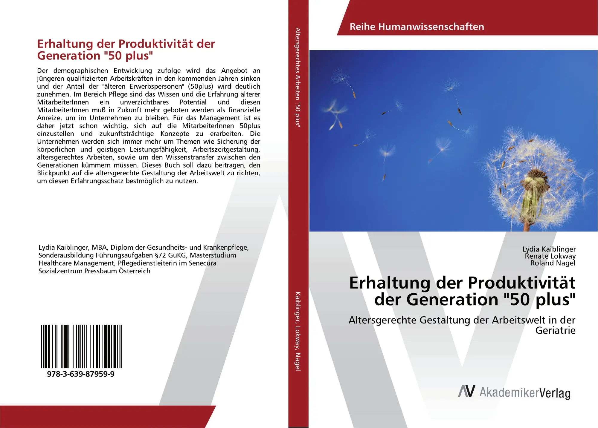 Cover: 9783639879599 | Erhaltung der Produktivität der Generation "50 plus" | Taschenbuch