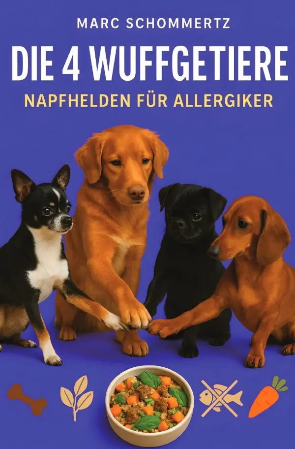 Cover: 9783819749599 | Die 4 Wuffgetiere - Napfhelden für Allergiker | Marc Schommertz | Buch