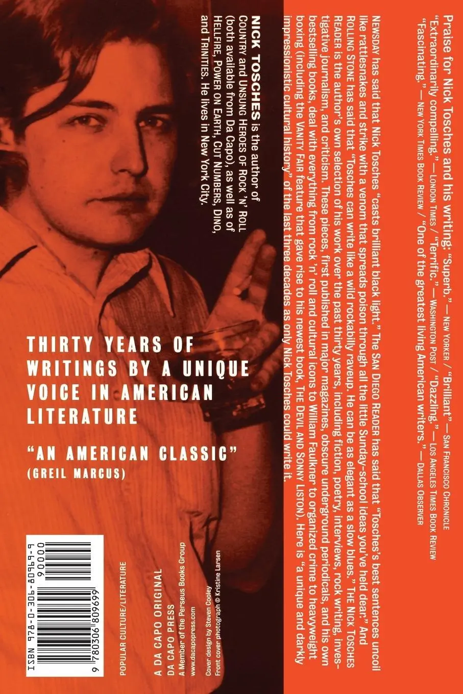 Rückseite: 9780306809699 | The Nick Tosches Reader | Nick Tosches | Taschenbuch | Englisch | 2000