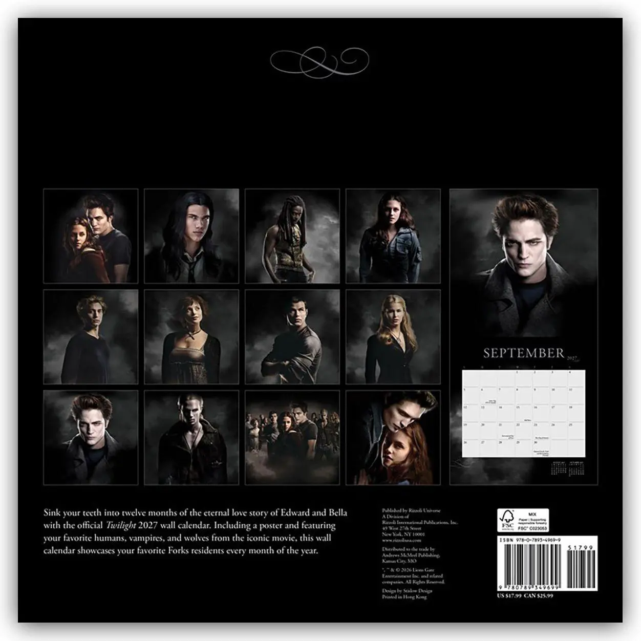Rückseite: 9780789349699 | Twilight 2027 - Wandkalender | Universe Publishing | Kalender | 28 S.