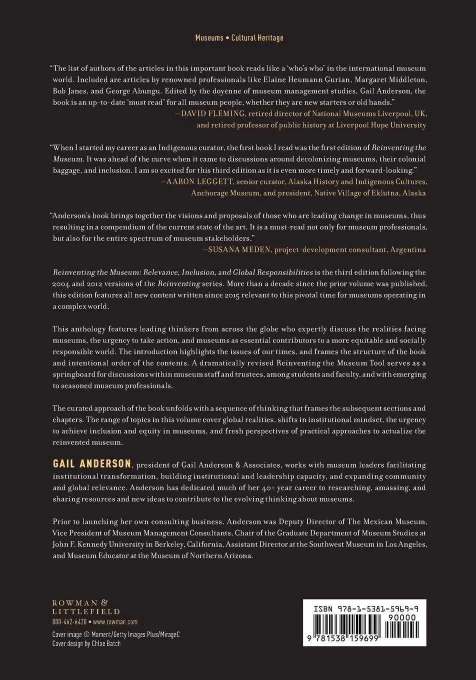 Rückseite: 9781538159699 | Reinventing the Museum | Gail Anderson | Taschenbuch | Englisch | 2023