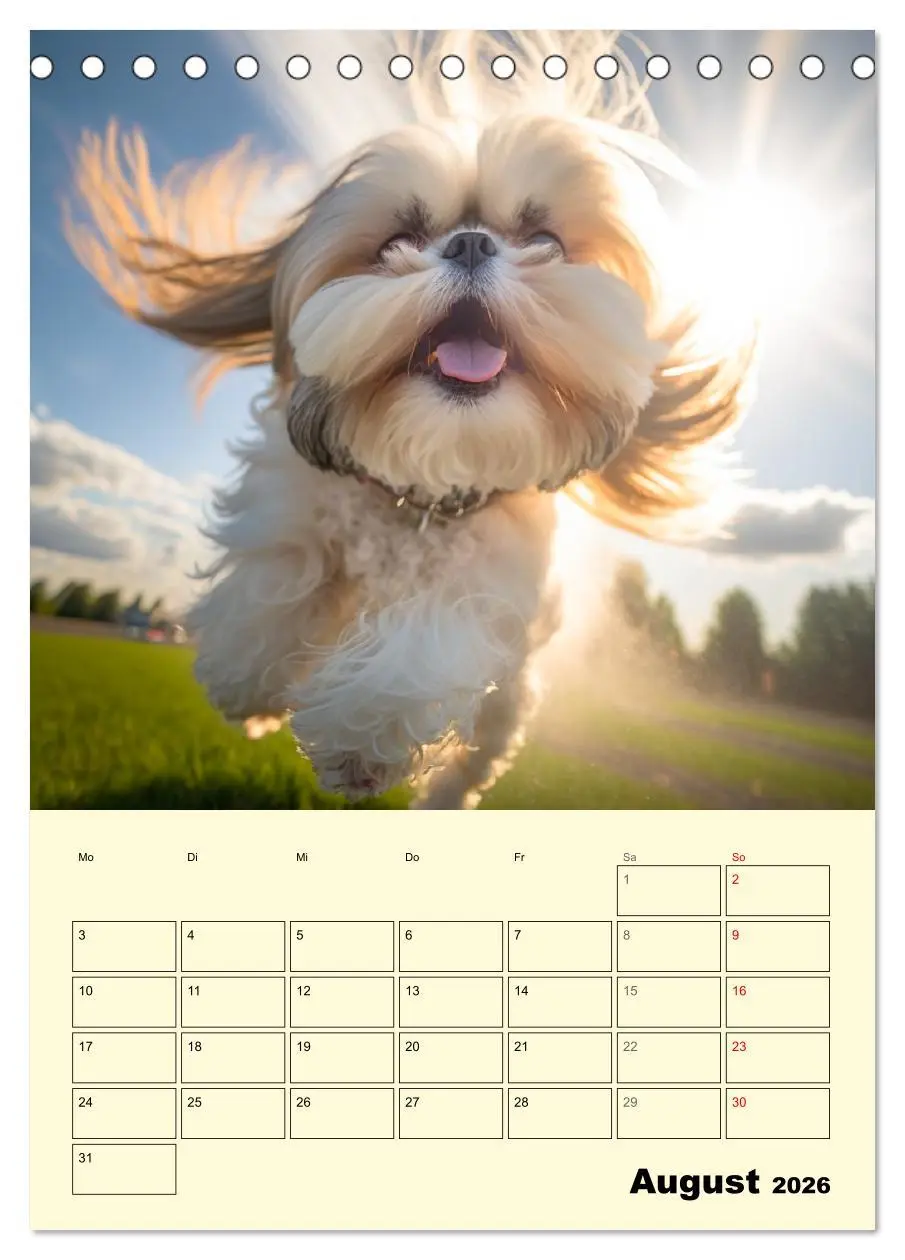 Bild: 9783516319699 | Shih Tzu Alarm. Glückliche Wuschelköpfe (Tischkalender 2026 DIN A5...