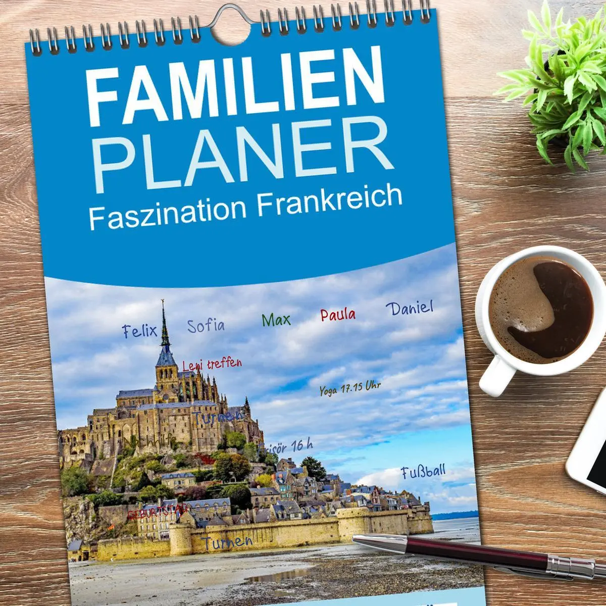 Bild: 9783516489699 | Familienplaner 2026 - Faszination Frankreich mit 5 Spalten...