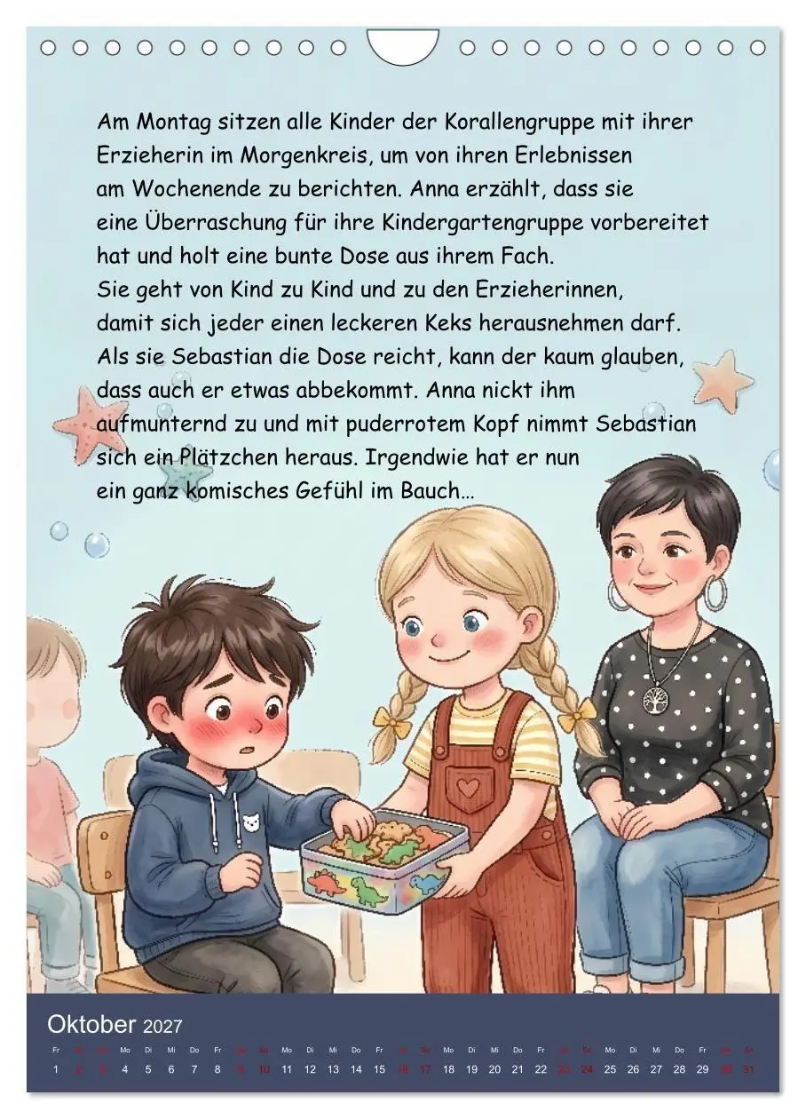 Bild: 9783516799699 | Sebastian - der nicht teilen wollte (Wandkalender 2027 DIN A4...