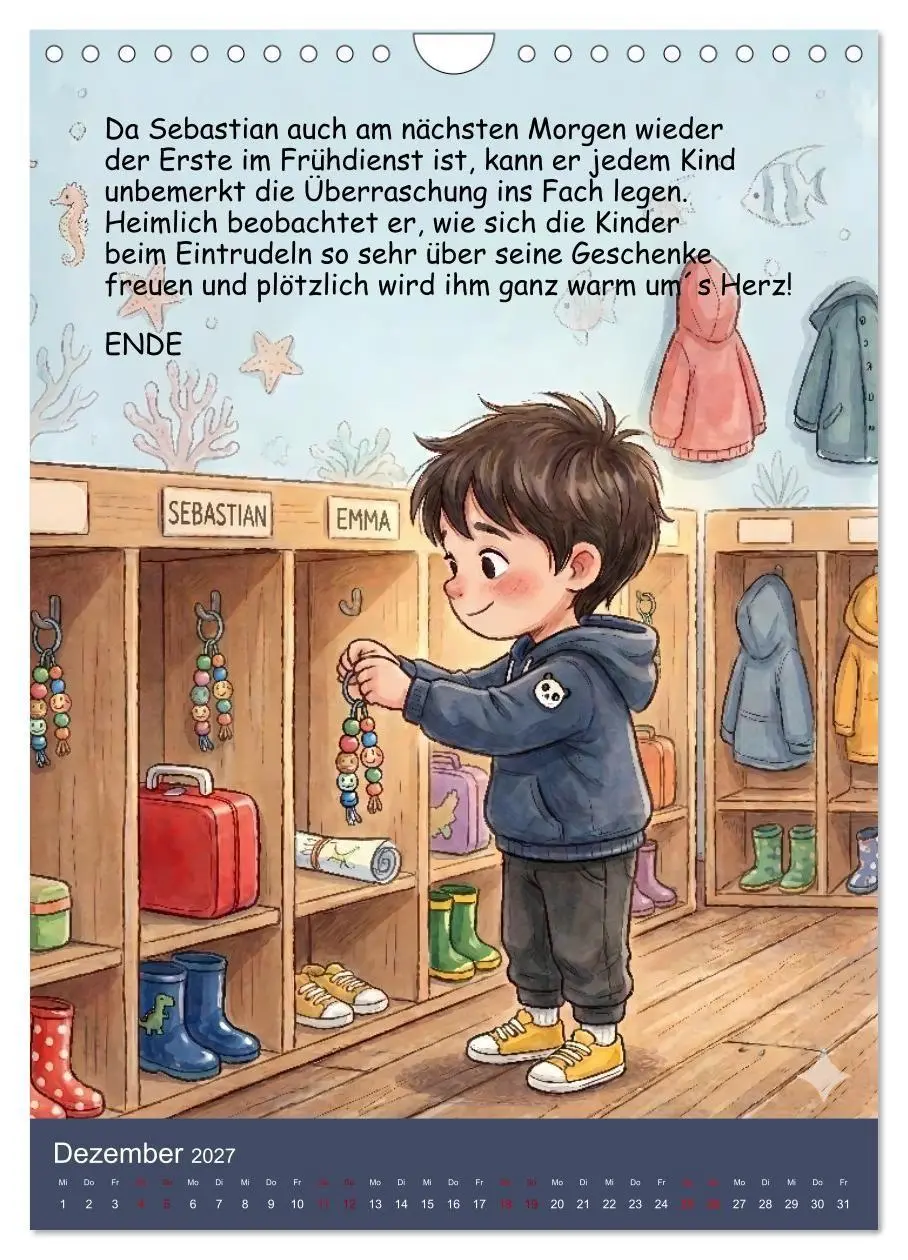 Bild: 9783516799699 | Sebastian - der nicht teilen wollte (Wandkalender 2027 DIN A4...